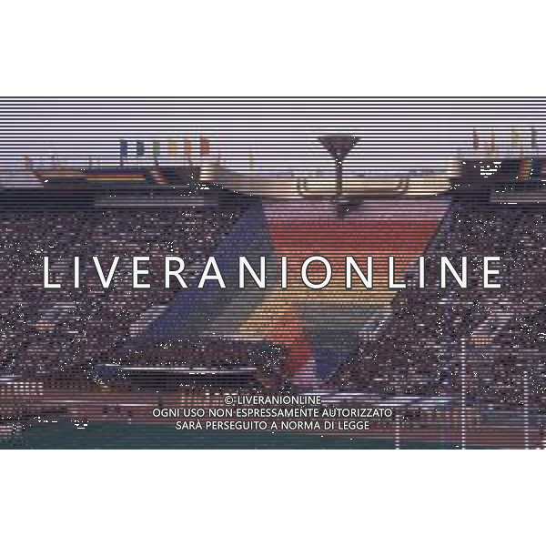DIAP-OLIMPIADI DI MOSCA NELL\'ANNO 1980 NELLA FOTO LA CERIMONIA DI INAUGURAZIONE DELLE OLIMPIADI DI MOSCA FOTO ENRICO LIVERANI-AG ALDO LIVERANI SAS