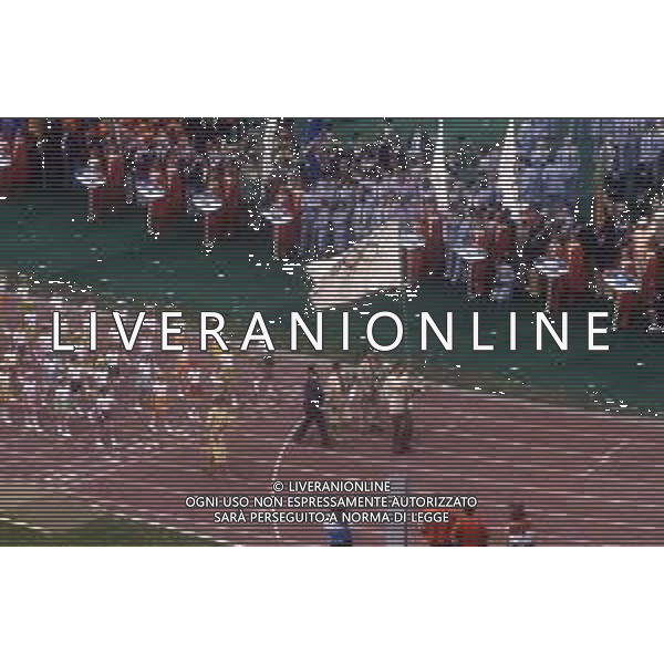 DIAP-OLIMPIADI DI MOSCA NELL\'ANNO 1980 NELLA FOTO LA CERIMONIA DI INAUGURAZIONE DELLE OLIMPIADI DI MOSCA FOTO ENRICO LIVERANI-AG ALDO LIVERANI SAS