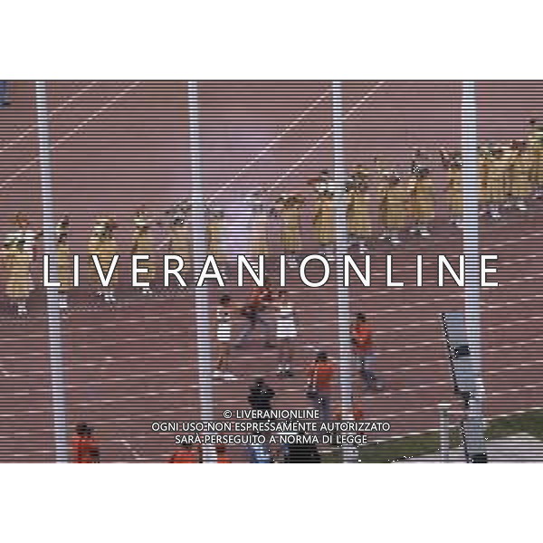 DIAP-OLIMPIADI DI MOSCA NELL\'ANNO 1980 NELLA FOTO LA CERIMONIA DI INAUGURAZIONE DELLE OLIMPIADI DI MOSCA FOTO ENRICO LIVERANI-AG ALDO LIVERANI SAS
