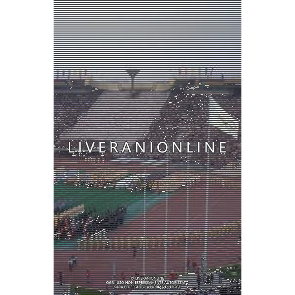 DIAP-OLIMPIADI DI MOSCA NELL\'ANNO 1980 NELLA FOTO LA CERIMONIA DI INAUGURAZIONE DELLE OLIMPIADI DI MOSCA FOTO ENRICO LIVERANI-AG ALDO LIVERANI SAS
