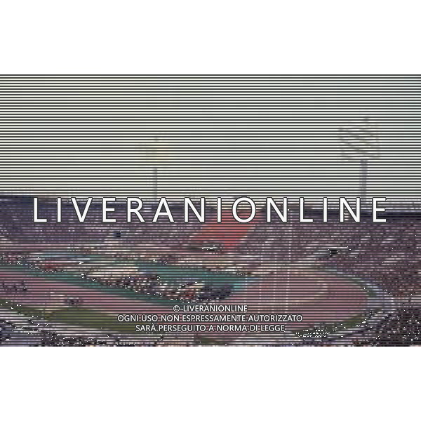 DIAP-OLIMPIADI DI MOSCA NELL\'ANNO 1980 NELLA FOTO LA CERIMONIA DI INAUGURAZIONE DELLE OLIMPIADI DI MOSCA FOTO ENRICO LIVERANI-AG ALDO LIVERANI SAS