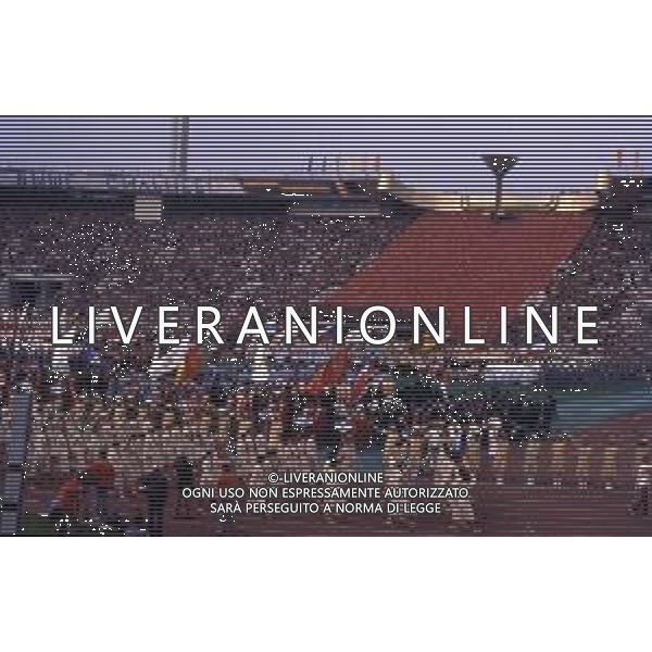 DIAP-OLIMPIADI DI MOSCA NELL\'ANNO 1980 NELLA FOTO LA CERIMONIA DI INAUGURAZIONE DELLE OLIMPIADI DI MOSCA FOTO ENRICO LIVERANI-AG ALDO LIVERANI SAS