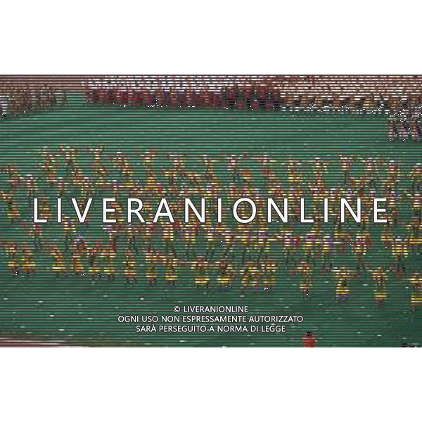 DIAP-OLIMPIADI DI MOSCA NELL\'ANNO 1980 NELLA FOTO LA CERIMONIA DI INAUGURAZIONE DELLE OLIMPIADI DI MOSCA FOTO ENRICO LIVERANI-AG ALDO LIVERANI SAS