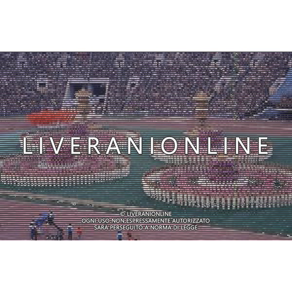 DIAP-OLIMPIADI DI MOSCA NELL\'ANNO 1980 NELLA FOTO LA CERIMONIA DI INAUGURAZIONE DELLE OLIMPIADI DI MOSCA FOTO ENRICO LIVERANI-AG ALDO LIVERANI SAS