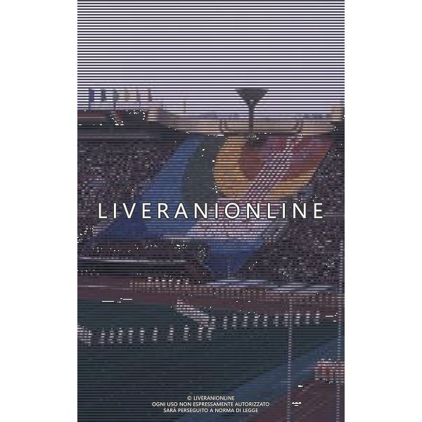 DIAP-OLIMPIADI DI MOSCA NELL\'ANNO 1980 NELLA FOTO LA CERIMONIA DI INAUGURAZIONE DELLE OLIMPIADI DI MOSCA FOTO ENRICO LIVERANI-AG ALDO LIVERANI SAS