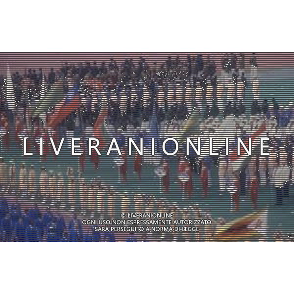 DIAP-OLIMPIADI DI MOSCA NELL\'ANNO 1980 NELLA FOTO LA CERIMONIA DI INAUGURAZIONE DELLE OLIMPIADI DI MOSCA FOTO ENRICO LIVERANI-AG ALDO LIVERANI SAS