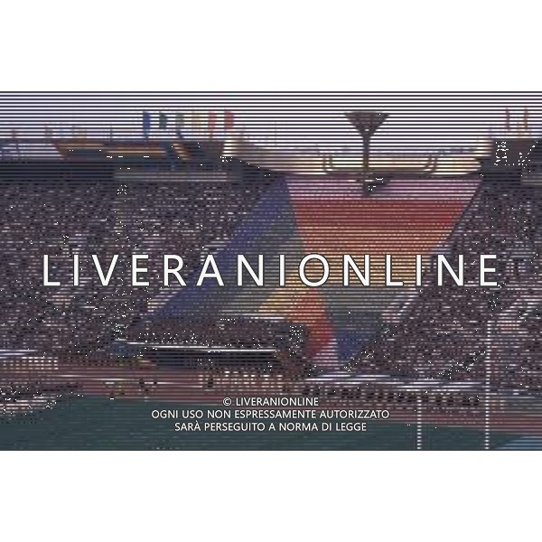 DIAP-OLIMPIADI DI MOSCA NELL\'ANNO 1980 NELLA FOTO LA CERIMONIA DI INAUGURAZIONE DELLE OLIMPIADI DI MOSCA FOTO ENRICO LIVERANI-AG ALDO LIVERANI SAS