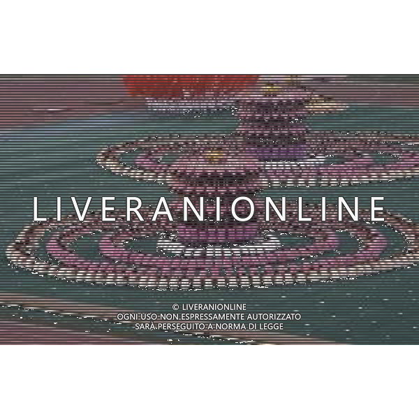 DIAP-OLIMPIADI DI MOSCA NELL\'ANNO 1980 NELLA FOTO LA CERIMONIA DI INAUGURAZIONE DELLE OLIMPIADI DI MOSCA FOTO ENRICO LIVERANI-AG ALDO LIVERANI SAS
