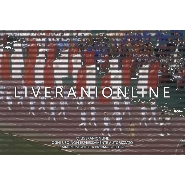 DIAP-OLIMPIADI DI MOSCA NELL\'ANNO 1980 NELLA FOTO LA CERIMONIA DI INAUGURAZIONE DELLE OLIMPIADI DI MOSCA FOTO ENRICO LIVERANI-AG ALDO LIVERANI SAS