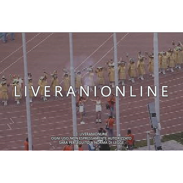 DIAP-OLIMPIADI DI MOSCA NELL\'ANNO 1980 NELLA FOTO LA CERIMONIA DI INAUGURAZIONE DELLE OLIMPIADI DI MOSCA FOTO ENRICO LIVERANI-AG ALDO LIVERANI SAS