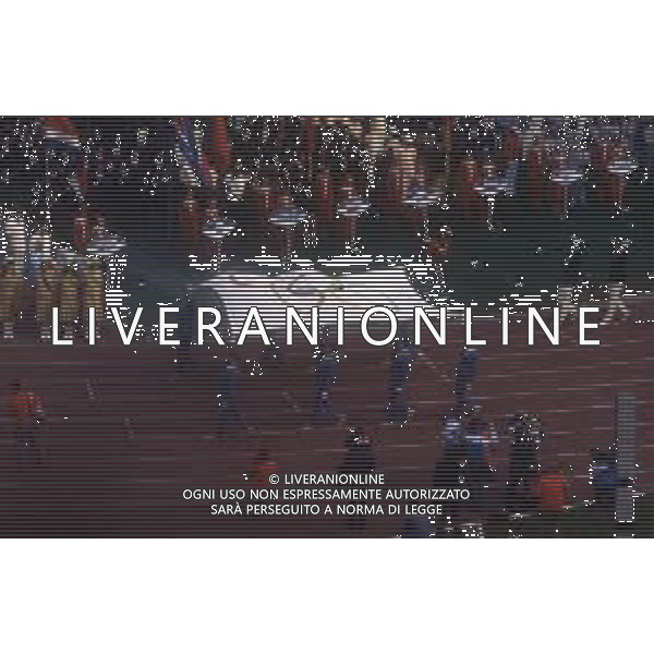 DIAP-OLIMPIADI DI MOSCA NELL\'ANNO 1980 NELLA FOTO LA CERIMONIA DI INAUGURAZIONE DELLE OLIMPIADI DI MOSCA FOTO ENRICO LIVERANI-AG ALDO LIVERANI SAS