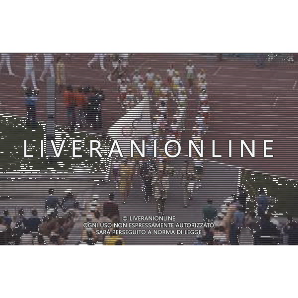 DIAP-OLIMPIADI DI MOSCA NELL\'ANNO 1980 NELLA FOTO LA CERIMONIA DI INAUGURAZIONE DELLE OLIMPIADI DI MOSCA FOTO ENRICO LIVERANI-AG ALDO LIVERANI SAS