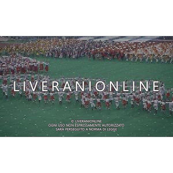 DIAP-OLIMPIADI DI MOSCA NELL\'ANNO 1980 NELLA FOTO LA CERIMONIA DI INAUGURAZIONE DELLE OLIMPIADI DI MOSCA FOTO ENRICO LIVERANI-AG ALDO LIVERANI SAS