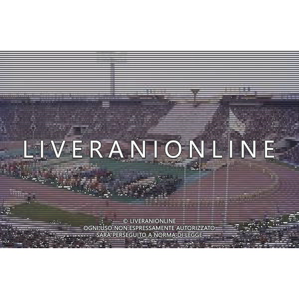 DIAP-OLIMPIADI DI MOSCA NELL\'ANNO 1980 NELLA FOTO LA CERIMONIA DI INAUGURAZIONE DELLE OLIMPIADI DI MOSCA FOTO ENRICO LIVERANI-AG ALDO LIVERANI SAS