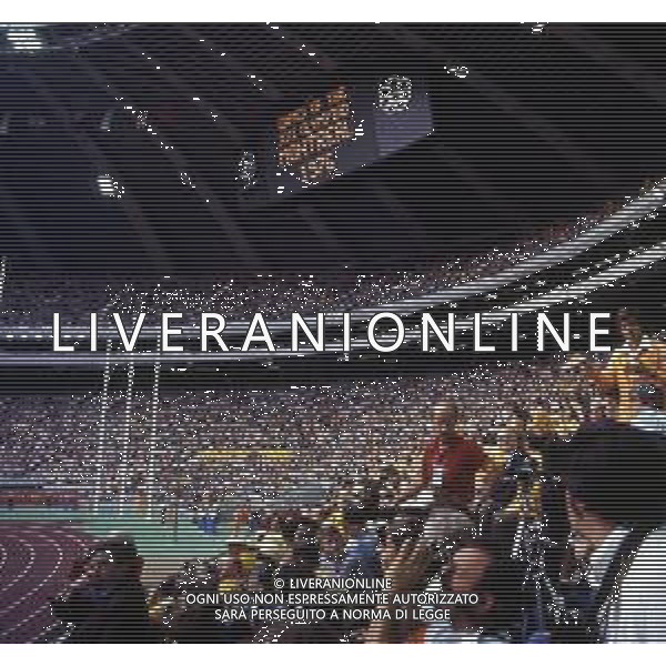 DIAP-OLIMPIADI DI MOSCA NELL\'ANNO 1980 NELLA FOTO LA CERIMONIA DI INAUGURAZIONE DELLE OLIMPIADI DI MOSCA FOTO ENRICO LIVERANI-AG ALDO LIVERANI SAS
