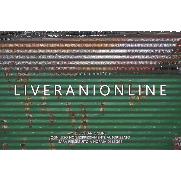 DIAP-OLIMPIADI DI MOSCA NELL\'ANNO 1980 NELLA FOTO LA CERIMONIA DI INAUGURAZIONE DELLE OLIMPIADI DI MOSCA FOTO ENRICO LIVERANI-AG ALDO LIVERANI SAS