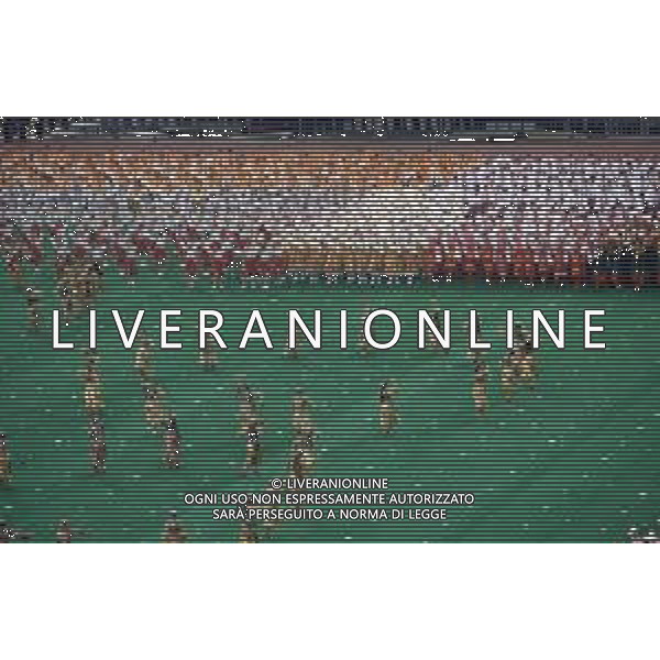 DIAP-OLIMPIADI DI MOSCA NELL\'ANNO 1980 NELLA FOTO LA CERIMONIA DI INAUGURAZIONE DELLE OLIMPIADI DI MOSCA FOTO ENRICO LIVERANI-AG ALDO LIVERANI SAS