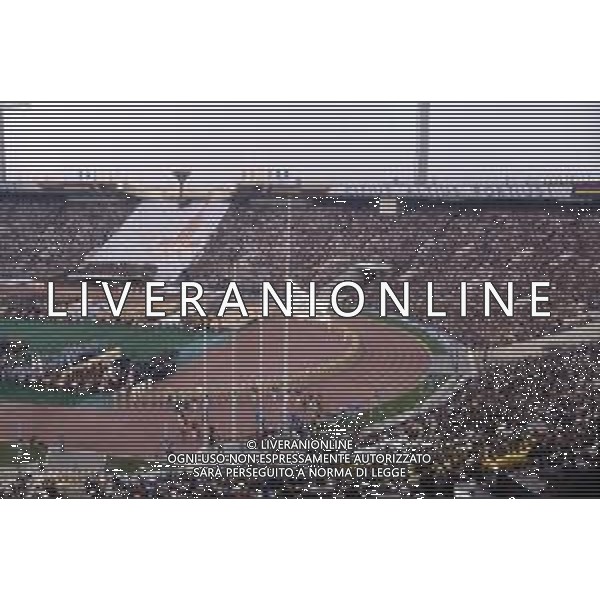 DIAP-OLIMPIADI DI MOSCA NELL\'ANNO 1980 NELLA FOTO LA CERIMONIA DI INAUGURAZIONE DELLE OLIMPIADI DI MOSCA FOTO ENRICO LIVERANI-AG ALDO LIVERANI SAS