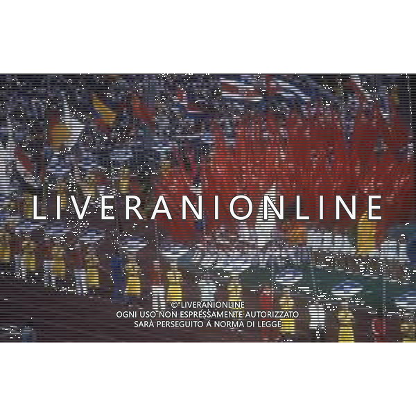DIAP-OLIMPIADI DI MOSCA NELL\'ANNO 1980 NELLA FOTO LA CERIMONIA DI INAUGURAZIONE DELLE OLIMPIADI DI MOSCA FOTO ENRICO LIVERANI-AG ALDO LIVERANI SAS