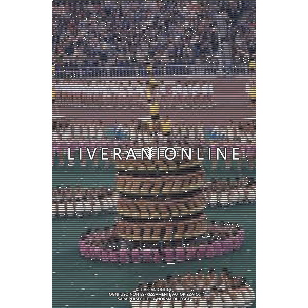 DIAP-OLIMPIADI DI MOSCA NELL\'ANNO 1980 NELLA FOTO LA CERIMONIA DI INAUGURAZIONE DELLE OLIMPIADI DI MOSCA FOTO ENRICO LIVERANI-AG ALDO LIVERANI SAS
