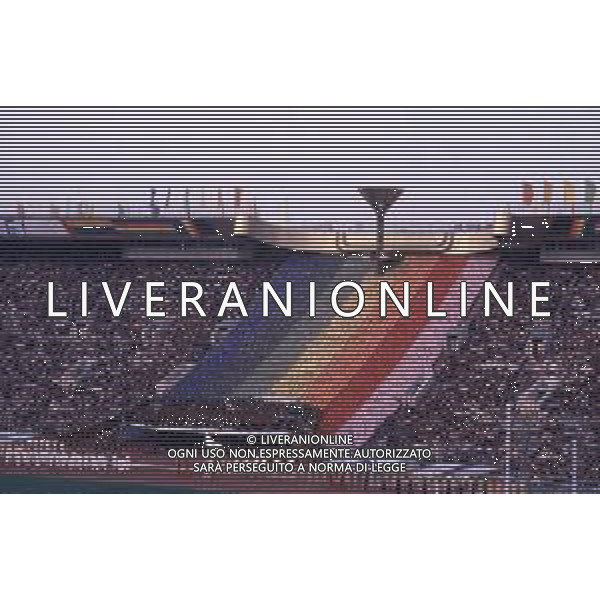 DIAP-OLIMPIADI DI MOSCA NELL\'ANNO 1980 NELLA FOTO LA CERIMONIA DI INAUGURAZIONE DELLE OLIMPIADI DI MOSCA FOTO ENRICO LIVERANI-AG ALDO LIVERANI SAS