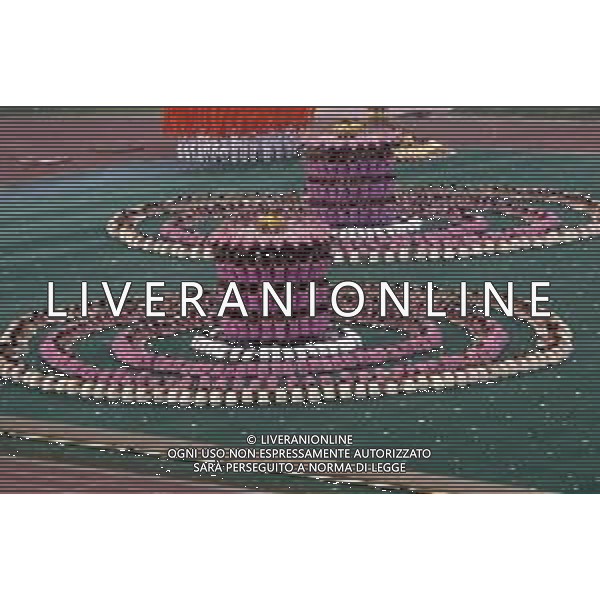 DIAP-OLIMPIADI DI MOSCA NELL\'ANNO 1980 NELLA FOTO LA CERIMONIA DI INAUGURAZIONE DELLE OLIMPIADI DI MOSCA FOTO ENRICO LIVERANI-AG ALDO LIVERANI SAS