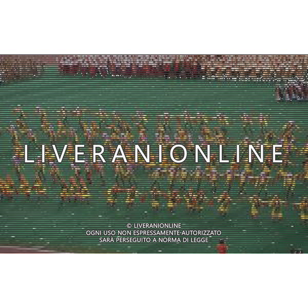 DIAP-OLIMPIADI DI MOSCA NELL\'ANNO 1980 NELLA FOTO LA CERIMONIA DI INAUGURAZIONE DELLE OLIMPIADI DI MOSCA FOTO ENRICO LIVERANI-AG ALDO LIVERANI SAS