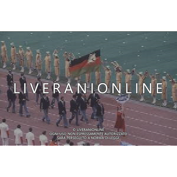 DIAP-OLIMPIADI DI MOSCA NELL\'ANNO 1980 NELLA FOTO LA CERIMONIA DI INAUGURAZIONE DELLE OLIMPIADI DI MOSCA FOTO ENRICO LIVERANI-AG ALDO LIVERANI SAS