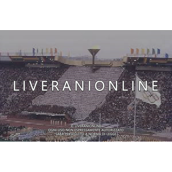 DIAP-OLIMPIADI DI MOSCA NELL\'ANNO 1980 NELLA FOTO LA CERIMONIA DI INAUGURAZIONE DELLE OLIMPIADI DI MOSCA FOTO ENRICO LIVERANI-AG ALDO LIVERANI SAS