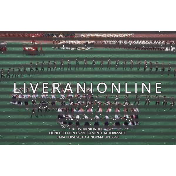 DIAP-OLIMPIADI DI MOSCA NELL\'ANNO 1980 NELLA FOTO LA CERIMONIA DI INAUGURAZIONE DELLE OLIMPIADI DI MOSCA FOTO ENRICO LIVERANI-AG ALDO LIVERANI SAS
