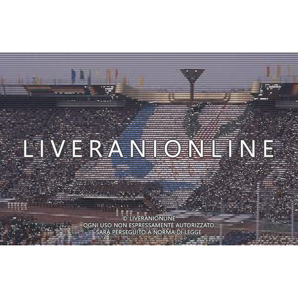 DIAP-OLIMPIADI DI MOSCA NELL\'ANNO 1980 NELLA FOTO LA CERIMONIA DI INAUGURAZIONE DELLE OLIMPIADI DI MOSCA FOTO ENRICO LIVERANI-AG ALDO LIVERANI SAS