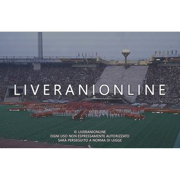 DIAP-OLIMPIADI DI MOSCA NELL\'ANNO 1980 NELLA FOTO LA CERIMONIA DI INAUGURAZIONE DELLE OLIMPIADI DI MOSCA FOTO ENRICO LIVERANI-AG ALDO LIVERANI SAS