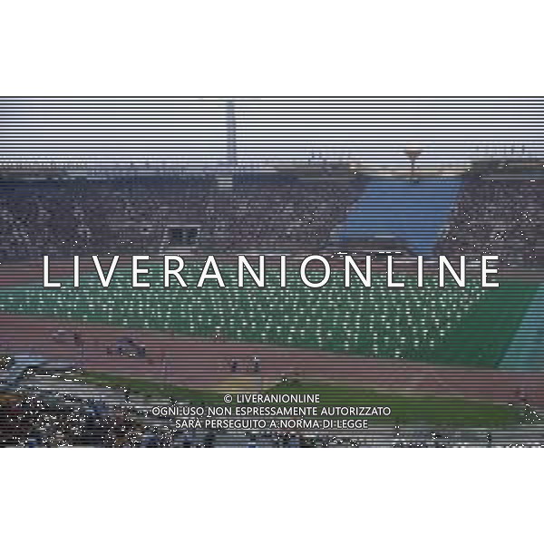 DIAP-OLIMPIADI DI MOSCA NELL\'ANNO 1980 NELLA FOTO LA CERIMONIA DI INAUGURAZIONE DELLE OLIMPIADI DI MOSCA FOTO ENRICO LIVERANI-AG ALDO LIVERANI SAS