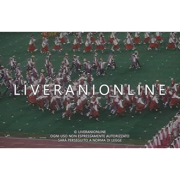 DIAP-OLIMPIADI DI MOSCA NELL\'ANNO 1980 NELLA FOTO LA CERIMONIA DI INAUGURAZIONE DELLE OLIMPIADI DI MOSCA FOTO ENRICO LIVERANI-AG ALDO LIVERANI SAS
