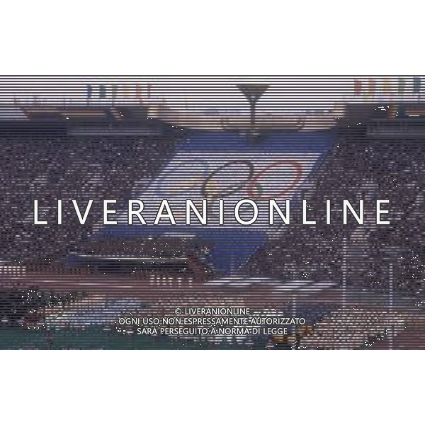 DIAP-OLIMPIADI DI MOSCA NELL\'ANNO 1980 NELLA FOTO LA CERIMONIA DI INAUGURAZIONE DELLE OLIMPIADI DI MOSCA FOTO ENRICO LIVERANI-AG ALDO LIVERANI SAS