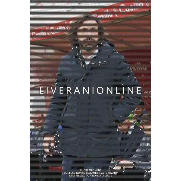 TVEM coach Andrea Pirlo of Sampdoria during the Italian Serie B match between SSC Bari vs Sampdoria on March 16, 2024 at the San Nicola stadium in Bari, Italy. Photo by Emmanuele Mastrodonato/agenzia Aldo Liverani sas / AGENZIA ALDO LIVERANI SAS