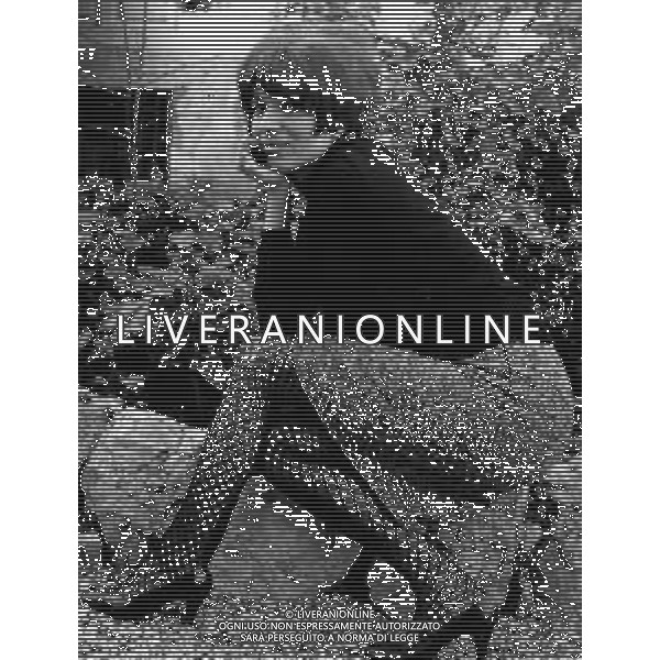 NEG-RETROSPETTIVA IVA ZANICCHI CANTANTE NELLA FOTO IVA ZANICCHI A SANREMO NELL\'ANNO 1967 AG ALDO LIVERANI SAS
