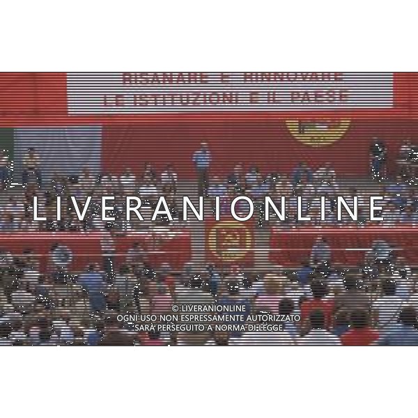 DIAP-RETROSPETTIVA NILDE IOTTI POLITICA NELLA FOTO NILDE IOTTI A MILANO ALLA FESTA DELL\'UNITA\' NELL\'ANNO 1982 FOTO ENRICO LIVERANI-AG ALDO LIVERANI SAS 