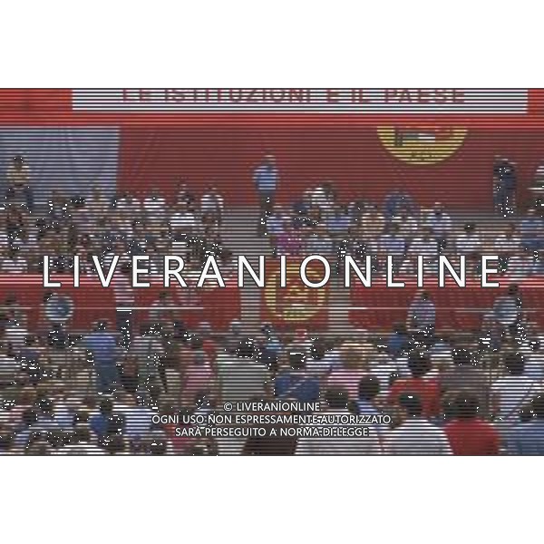 DIAP-RETROSPETTIVA NILDE IOTTI POLITICA NELLA FOTO NILDE IOTTI A MILANO ALLA FESTA DELL\'UNITA\' NELL\'ANNO 1982 FOTO ENRICO LIVERANI-AG ALDO LIVERANI SAS 