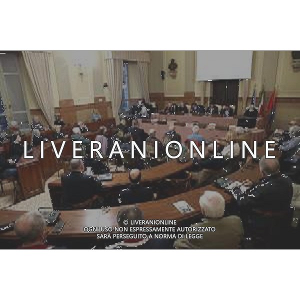 IMOLA 22 03 2024 INCONTRO PUBBLICO CON FRANCESCO COMINA, AUTORE DEL LIBRO ìLA LAMA E LA CROCE. STORIE DI CATTOLICI CHE SI OPPOSERO A HITLER NELLA FOTO DA SINISTRA GIANLUCA GRANDI MARCO ORAZI,AUTORE DEL LIBRO FRANCESCO COMINA,SINDACO MARCO PANIERI E VESCOVO DI IMOLA GIOVANNI MOSCIATTI ©SANNA / AGENZIA ALDO LIVERANI SAS