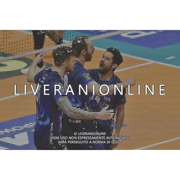 TVRG Monza vs Civitanova nella foto esultanza Vero Volley Monza dopo un punto Monza 24-03-2024 OpiquadArena Mint Vero Volley Monza vs Cucine Lube Civitanova SuperLega Credem Banca - gara 4 quarti di finale playoff scudetto foto Roberto Garavaglia/Agenzia Aldo Liverani sas/ AGENZIA ALDO LIVERANI SAS