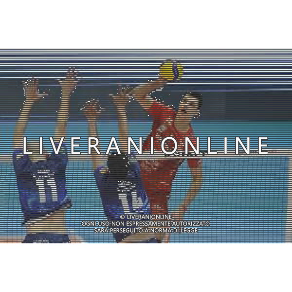 TVRG Monza vs Civitanova nella foto Aleksandar Nikolov (Civitanova) Monza 24-03-2024 OpiquadArena Mint Vero Volley Monza vs Cucine Lube Civitanova SuperLega Credem Banca - gara 4 quarti di finale playoff scudetto foto Roberto Garavaglia/Agenzia Aldo Liverani sas/ AGENZIA ALDO LIVERANI SAS