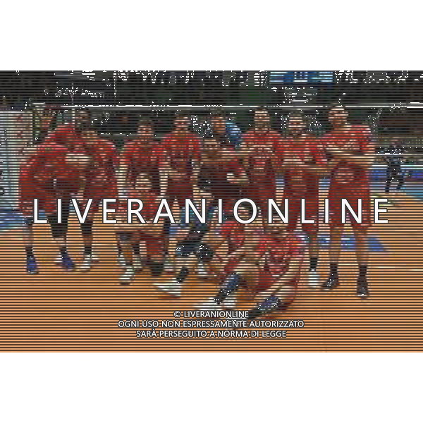 TVRG Monza vs Civitanova nella foto esultanza finale Civitanova Monza 24-03-2024 OpiquadArena Mint Vero Volley Monza vs Cucine Lube Civitanova SuperLega Credem Banca - gara 4 quarti di finale playoff scudetto foto Roberto Garavaglia/Agenzia Aldo Liverani sas/ AGENZIA ALDO LIVERANI SAS