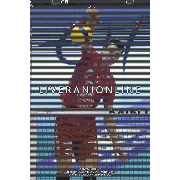TVRG Monza vs Civitanova nella foto Aleksandar Nikolov (Civitanova) Monza 24-03-2024 OpiquadArena Mint Vero Volley Monza vs Cucine Lube Civitanova SuperLega Credem Banca - gara 4 quarti di finale playoff scudetto foto Roberto Garavaglia/Agenzia Aldo Liverani sas/AGENZIA ALDO LIVERANI SAS