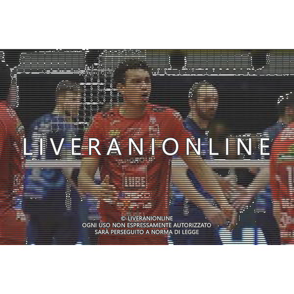 TVRG Monza vs Civitanova nella foto Barthelemy Chinenyeze (Civitanova) Monza 24-03-2024 OpiquadArena Mint Vero Volley Monza vs Cucine Lube Civitanova SuperLega Credem Banca - gara 4 quarti di finale playoff scudetto foto Roberto Garavaglia/Agenzia Aldo Liverani sas/AGENZIA ALDO LIVERANI SAS