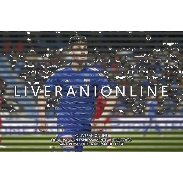 Cesare Casadei of Italy during Italy U21 vs Turkey U21, 7° match of European Qualifiers 2025 group A, game at Paolo Mazza stadium in Ferrara (FE), Italy, on March 26, 2024. (Photo by Davide Casentini)/AGENZIA ALDO LIVERANI SAS -ITALIA Under 21-TURCHIA Qualificazioni Europei U21- Ferrara 26.03.2023