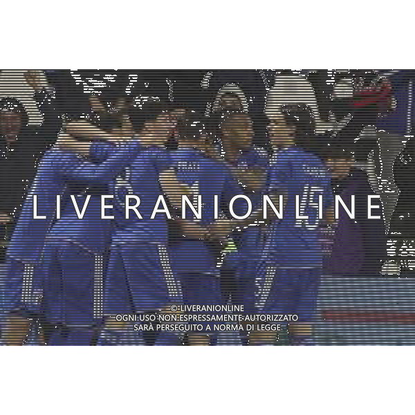 Italy players jubilates after the goal of Daniele Ghilardi of Italy during Italy U21 vs Turkey U21, 7° match of European Qualifiers 2025 group A, game at Paolo Mazza stadium in Ferrara (FE), Italy, on March 26, 2024. (Photo by Davide Casentini)/AGENZIA ALDO LIVERANI SAS -ITALIA Under 21-TURCHIA Qualificazioni Europei U21- Ferrara 26.03.2023