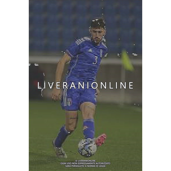 Matteo Ruggeri of Italy play the ball during Italy U21 vs Turkey U21, 7° match of European Qualifiers 2025 group A, game at Paolo Mazza stadium in Ferrara (FE), Italy, on March 26, 2024. (Photo by Davide Casentini)/AGENZIA ALDO LIVERANI SAS -ITALIA Under 21-TURCHIA Qualificazioni Europei U21- Ferrara 26.03.2023
