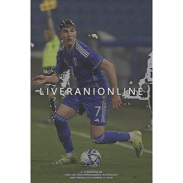 Cesare Casadei of Italy play the ball during Italy U21 vs Turkey U21, 7° match of European Qualifiers 2025 group A, game at Paolo Mazza stadium in Ferrara (FE), Italy, on March 26, 2024. (Photo by Davide Casentini)/AGENZIA ALDO LIVERANI SAS -ITALIA Under 21-TURCHIA Qualificazioni Europei U21- Ferrara 26.03.2023
