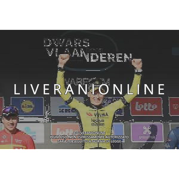 27-03-2024 Dwars Door Vlaanderen; 2024, Visma - Lease A Bike; Jorgenson, Matteo; Waregem; ©SIROTTI/AGENZIA ALDO LIVERANI SAS